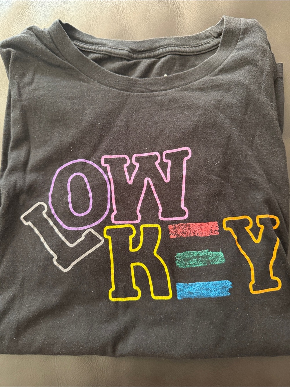 Black “Low Key” Graphic Tee